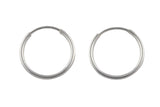 925 Sterling Endless Silver Hoops- USA Product-20mm-30mm-45mm- 2 pieces per order- 1 pair