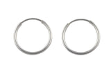 925 Sterling Endless Silver Hoops- USA Product-20mm-30mm-45mm- 2 pieces per order- 1 pair
