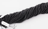 4mm Natural Spinel AAA Quality Smooth Round 15.5 inches Long strand - Tiny Beads - Wholesale Bulk