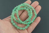 Green Aventurine Bracelet Smooth Round Size 6mm or 8mm 7.5" Length Bracelet Crystal Bracelet