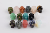 1" Skulls Gemstone Skulls Skull 1 inch natural crystal crystals rose quartz agate amazonite onyx labradorite opal sodalite jade aventurine