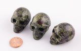 1 Pc Natural Bloodstone Stone Skull Shape- 1.5 inches