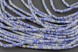 Natural Sodalite beads tube tubular beads 15.5" 4x13mm