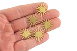 Sun Connector Solid BRASS- Connector- 22*27mm