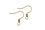 Brass ear hook-Earring copper accessories-Earring connector-Brass earring charms-Earring pendant-Brass -Ear wire shape earrings-17mm