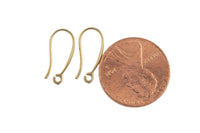 Brass ear hook-Earring copper accessories-Earring connector-Brass earring charms-Earring pendant-Brass -Ear wire shape earrings-15mm