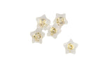 Star Earring backs rubber, Gold earring backs for studs, Basic Jewelry Supplies, Earring Stoppers, 14K Polished Gold