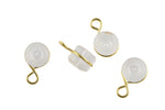 Earring Jacket backs rubber, Gold earring backs for studs, Basic Jewelry Supplies, Earring Stoppers, 14K Polished Gold