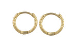 Circle Earring Round Circle Hoops- Solid Brass- 11mm- 1mm thick