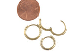 Circle Earring Round Hoops- Solid Brass