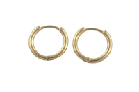 Circle Earring Round Hoops- Solid Brass