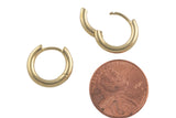 Circle Earring Round Hoops- Solid Brass