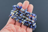 Natural Sodalite Stretchy String Bracelet Natural Gemstone Crystal Bracelets Handmade Jewelry Bracelet Crystal Bracelet