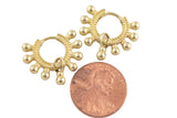 Circle Earring Circle Hoops- Solid Brass- 20mm