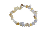 Flower Blue Lace Agate Stretchy String Bracelet Natural Gemstone Chips Bracelets Bracelet Crystal Bracelet