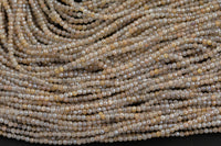 Mystic Silverite Moonstone Full Strands-15.5 inches-2mm- Nice Size Hole- Diamond Cutting, High Facets- Nice and Sparkly- Faceted Round