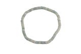 Natural Aquamarine- 2x4mm Heishi Stretchy Bracelet- 7 inches