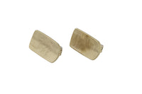 Teardrop Rectangular Shaped Hoops- Solid Brass-10x17mm