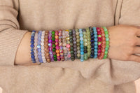 Crystal Bracelet *Selection E* Large Beautiful Bracelets Selection Bracelet 8mm Stretchy String Bracelet Handmade Jewelry Bracelet