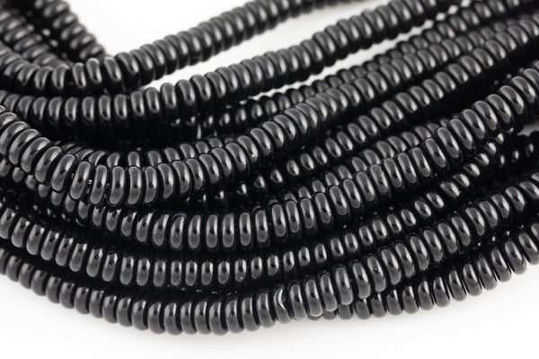 Natural Onyx , High Quality in Smooth Saucer Roundel, Flat Rondel 15 Inches