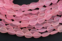 Pink- JADE Puffy Teardrop- 13x18mm -Full Strand 15.5 inch Strand