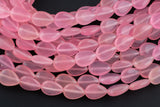 Pink- JADE Puffy Teardrop- 13x18mm -Full Strand 15.5 inch Strand