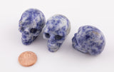 1 Pc Natural Sodalite Stone Skull Shape- 1.5 inches