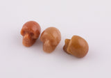 1 Pc Natural Orange Aventurine Skull Skulls ~1" - Self Standing - Not Drilled