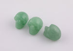 1 Pc Natural Green Aventurine Skull Skulls ~1" - Self Standing - Not Drilled