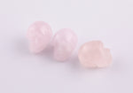 1 Pc Natural Rose Quartz Skull Skulls ~1" - Self Standing - Not Drilled