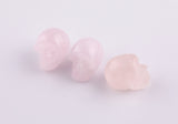 1 Pc Natural Rose Quartz Skull Skulls ~1" - Self Standing - Not Drilled