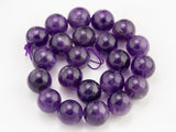 18mm Amethyst Beads Large Amethyst AA Quality Beautiful Large Amethyst Beads 15.5"