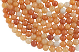 Natural Orange Golden Aventurine, High Quality in Round, 4mm, 6mm, 10mm, 12mm AAA Quality Smooth Gemstone Beads