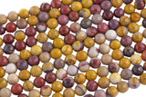 Mookaite Jasper- Faceted Round sizes. 4mm, 6mm, 8mm, 10mm, 12mm, 14mm- Full 15.5 Inch Strand- AAA Quality AAA Quality Gemstone Beads