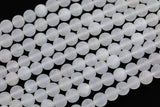 Natural Matte Moonstone Jade - Full Strand 15.5 inch Strand - 8mm 10mm 12mm Gemstone Beads