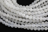 Natural Moonstone Jade Round Beads 4mm 6mm 8mm 10mm 12mm - Single or Bulk - 15.5" AAA Quality Smooth Gemstone Beads