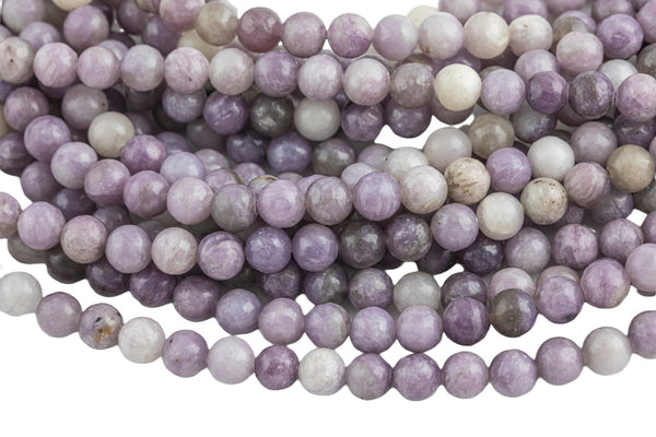 Natural Pale Pink Tourmaline, High Quality in Round, 4mm, 6mm, 8mm, 10mm, 12mm, 14mm-Full Strand 16 inch Strand Smooth Gemstone Beads