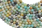 AMAZONITE Beads smooth round sizes- 4mm, 6mm, 8mm, 10mm, 12mm-Full Strand 15.5 inch Strand- Best Quality AAA Quality Gemstone Beads