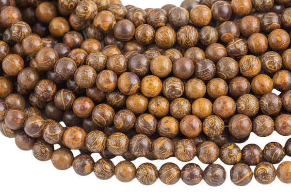 Natural Coquina Jasper Tan Nephrite round beads in full strands. 4mm, 6mm, 8mm, 10mm, 12mm, 14mm, 16mm Smooth Gemstone Beads