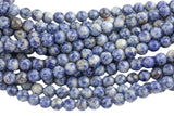 Natural Light Sodalite, High Quality in Faceted Round, 6mm, 8mm, 10mm, 12mm- Full 15.5 Inch Strand- Gemstone Beads