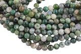 Natural White Tree Agate Beads AAA Grade Round - 4mm, 6mm, 10mm, 12mm AAA Quality Smooth Gemstone Beads