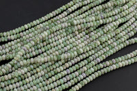 Natural Burmese Jade, High Quality in Roundel, 6mm, 8mm- Full 15.5 Inch Strand-Full Strand 15.5 inch Strand Smooth Gemstone Beads