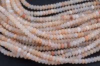 Natural Pink Aventurine, High Quality in Roundel, 6mm, 8mm- Full 15.5 Inch Strand-Full Strand 15.5 inch Strand Smooth Gemstone Beads