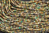 Natural Genuine Turquoise Beads - Full Strands-15.5 inches-2mm Nice Size Hole- Diamond Cutting,High Facets-Nice and Sparkly-Faceted Round