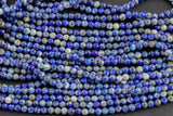 Natural Lapis 3-3.5mm - Best Price!!! - Diamond Cutting, High Facets - Nice and Sparkly - Faceted Round - 1 strand 15.5 inches