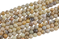 Natural Autumn Jasper, High Quality in Faceted Round, 6mm, 8mm, 10mm, 12mm- Full 15.5 Inch Strand Gemstone Beads