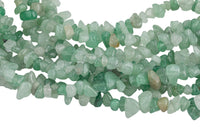 30"-32" Natural Green Aventurine Chips Beads 6mm - 8mm - 32 inch Strand Gemstone Beads