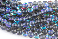 Gorgeous Gray Spectrolite Quartz Clear, High Quality in Round, 6-10mm