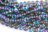 Gorgeous Gray Spectrolite Quartz Clear, High Quality in Round, 6-10mm