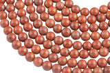 Natural Red Jasper, High Quality in Round,-Full Strand 15.5 inch Strand, 4mm, 6mm, 8mm, 12mm, or 14mm Beads- Smooth Gemstone Beads